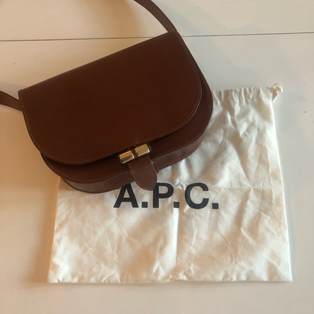 A.P.C Brown Saddle Bag - USED ONCE